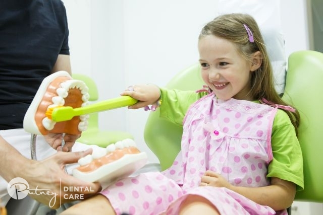 Kid Learning How to Brush Teeth